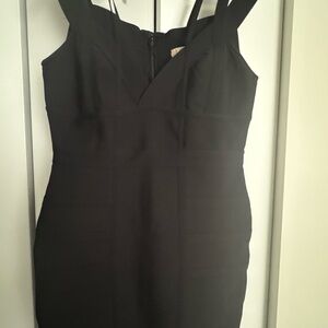 Hybrid & Company Black Bodycon Cocktail Dress